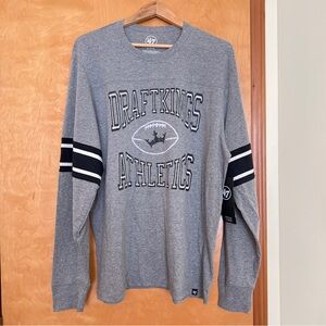 NWT 47 Draft Kings Athletics Long Sleeve Tee Size XL